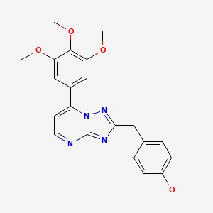 2-(4-Methoxybenzyl)-7-(3,4,5-trimethoxyphenyl)[1,2,4]triazolo[1,5-a]pyrimidine