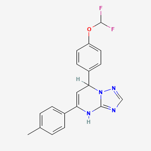 7-[4-(Difluoromethoxy)phenyl]-5-(4-methylphenyl)-1,7-dihydro-[1,2,4]triazolo[1,5-a]pyrimidine