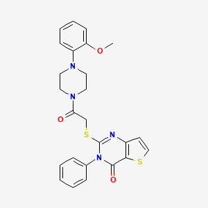 2-({2-[4-(2-methoxyphenyl)piperazin-1-yl]-2-oxoethyl}sulfanyl)-3-phenylthieno[3,2-d]pyrimidin-4(3H)-one