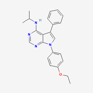 7-(4-ethoxyphenyl)-5-phenyl-N-(propan-2-yl)-7H-pyrrolo[2,3-d]pyrimidin-4-amine