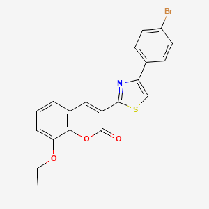 3-[4-(4-bromophenyl)-1,3-thiazol-2-yl]-8-ethoxy-2H-chromen-2-one