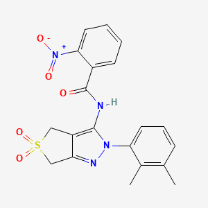 N-(2-(2,3-dimethylphenyl)-5,5-dioxido-4,6-dihydro-2H-thieno[3,4-c]pyrazol-3-yl)-2-nitrobenzamide