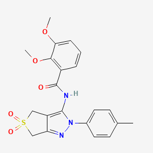 N-(5,5-dioxido-2-(p-tolyl)-4,6-dihydro-2H-thieno[3,4-c]pyrazol-3-yl)-2,3-dimethoxybenzamide