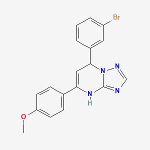 7-(3-Bromophenyl)-5-(4-methoxyphenyl)-4,7-dihydro[1,2,4]triazolo[1,5-a]pyrimidine