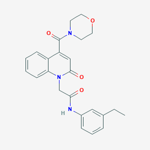 N-(3-ethylphenyl)-2-[4-(morpholin-4-ylcarbonyl)-2-oxoquinolin-1(2H)-yl]acetamide