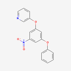 molecular formula C17H12N2O4 B11222695 3-(3-Nitro-5-phenoxyphenoxy)pyridine 