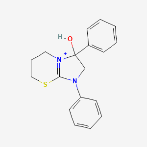 3-hydroxy-1,3-diphenyl-2,3,6,7-tetrahydro-5H-imidazo[2,1-b][1,3]thiazin-1-ium