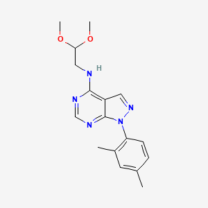 N-(2,2-dimethoxyethyl)-1-(2,4-dimethylphenyl)-1H-pyrazolo[3,4-d]pyrimidin-4-amine