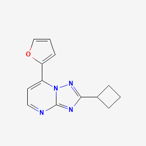 2-Cyclobutyl-7-(2-furyl)[1,2,4]triazolo[1,5-a]pyrimidine