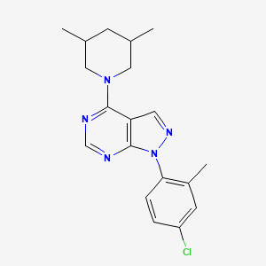 1-(4-chloro-2-methylphenyl)-4-(3,5-dimethylpiperidin-1-yl)-1H-pyrazolo[3,4-d]pyrimidine