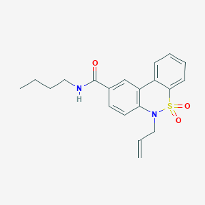 6-allyl-N-butyl-6H-dibenzo[c,e][1,2]thiazine-9-carboxamide 5,5-dioxide