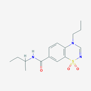 N-(butan-2-yl)-4-propyl-4H-1,2,4-benzothiadiazine-7-carboxamide 1,1-dioxide