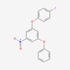 molecular formula C18H12INO4 B11222977 1-(4-Iodophenoxy)-3-nitro-5-phenoxybenzene 