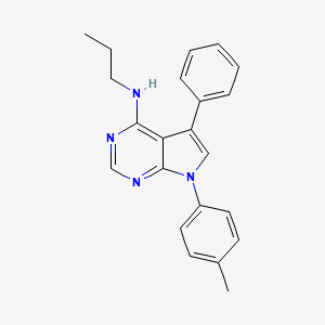 7-(4-methylphenyl)-5-phenyl-N-propylpyrrolo[2,3-d]pyrimidin-4-amine