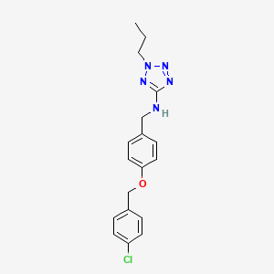 N-{4-[(4-chlorobenzyl)oxy]benzyl}-2-propyl-2H-tetrazol-5-amine