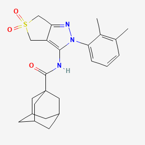 N-[2-(2,3-Dimethylphenyl)-5,5-dioxido-2,6-dihydro-4H-thieno[3,4-C]pyrazol-3-YL]-1-adamantanecarboxamide