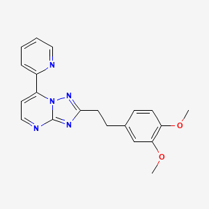 2-(3,4-Dimethoxyphenethyl)-7-(2-pyridyl)[1,2,4]triazolo[1,5-a]pyrimidine