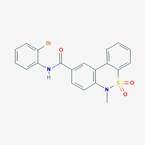 N-(2-bromophenyl)-6-methyl-6H-dibenzo[c,e][1,2]thiazine-9-carboxamide 5,5-dioxide