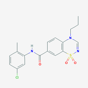 N-(5-chloro-2-methylphenyl)-4-propyl-4H-1,2,4-benzothiadiazine-7-carboxamide 1,1-dioxide