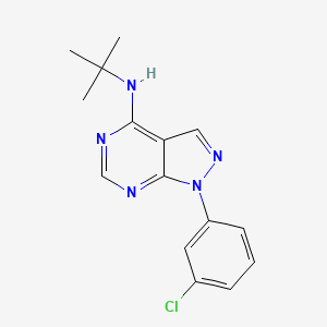 N-tert-butyl-1-(3-chlorophenyl)-1H-pyrazolo[3,4-d]pyrimidin-4-amine