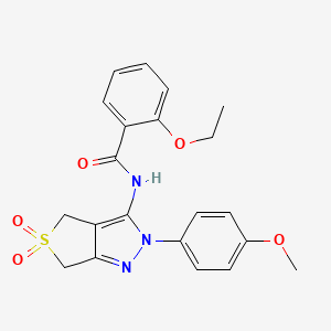 2-ethoxy-N-(2-(4-methoxyphenyl)-5,5-dioxido-4,6-dihydro-2H-thieno[3,4-c]pyrazol-3-yl)benzamide