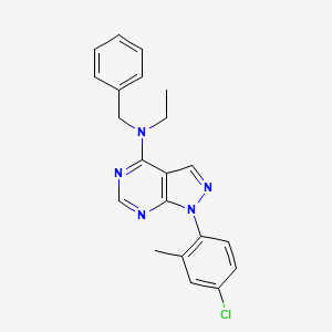 N-benzyl-1-(4-chloro-2-methylphenyl)-N-ethyl-1H-pyrazolo[3,4-d]pyrimidin-4-amine