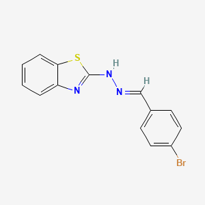 N-Benzothiazol-2-YL-N'-(4-bromo-benzylidene)-hydrazine