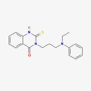 3-[3-(N-ethylanilino)propyl]-2-sulfanylidene-1H-quinazolin-4-one