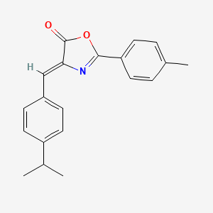 molecular formula C20H19NO2 B11223678 (4Z)-2-(4-methylphenyl)-4-[4-(propan-2-yl)benzylidene]-1,3-oxazol-5(4H)-one 