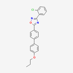 3-(2-Chlorophenyl)-5-(4'-propoxybiphenyl-4-yl)-1,2,4-oxadiazole