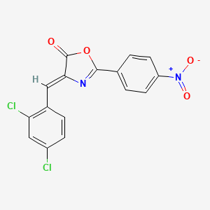 (Z)-4-(2,4-dichlorobenzylidene)-2-(4-nitrophenyl)oxazol-5(4H)-one