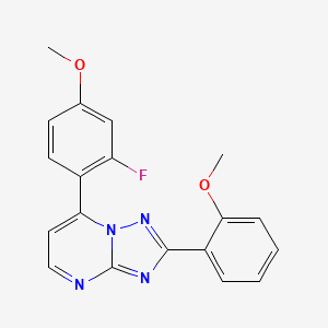 7-(2-Fluoro-4-methoxyphenyl)-2-(2-methoxyphenyl)[1,2,4]triazolo[1,5-a]pyrimidine