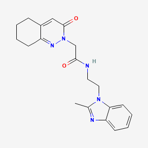 N-[2-(2-methyl-1H-benzimidazol-1-yl)ethyl]-2-(3-oxo-5,6,7,8-tetrahydrocinnolin-2(3H)-yl)acetamide