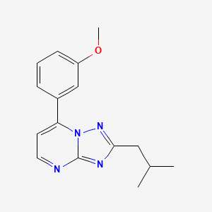 7-(3-Methoxyphenyl)-2-(2-methylpropyl)[1,2,4]triazolo[1,5-a]pyrimidine