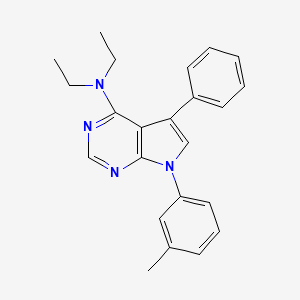 N,N-diethyl-7-(3-methylphenyl)-5-phenyl-7H-pyrrolo[2,3-d]pyrimidin-4-amine