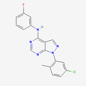 1-(5-chloro-2-methylphenyl)-N-(3-fluorophenyl)-1H-pyrazolo[3,4-d]pyrimidin-4-amine