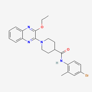 N-(4-bromo-2-methylphenyl)-1-(3-ethoxyquinoxalin-2-yl)piperidine-4-carboxamide