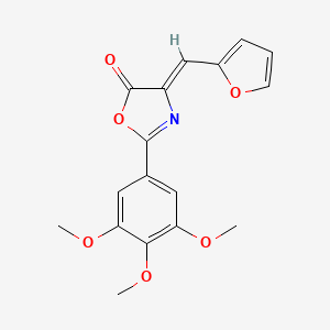 (4Z)-4-(furan-2-ylmethylidene)-2-(3,4,5-trimethoxyphenyl)-1,3-oxazol-5(4H)-one