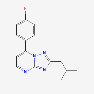 7-(4-Fluorophenyl)-2-(2-methylpropyl)[1,2,4]triazolo[1,5-a]pyrimidine