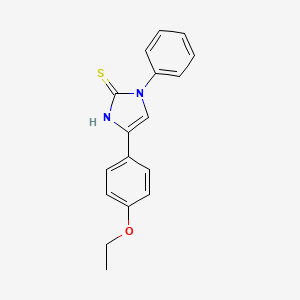 4-(4-Ethoxyphenyl)-1-phenyl-1H-imidazol-2-YL hydrosulfide