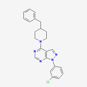 4-(4-benzylpiperidin-1-yl)-1-(3-chlorophenyl)-1H-pyrazolo[3,4-d]pyrimidine