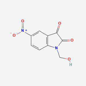 molecular formula C9H6N2O5 B11223899 1-(hydroxymethyl)-5-nitro-1H-indole-2,3-dione 