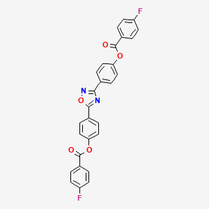 1,2,4-Oxadiazole-3,5-diyldibenzene-4,1-diyl bis(4-fluorobenzoate)