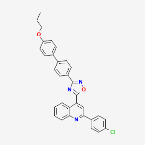 2-(4-Chlorophenyl)-4-[3-(4'-propoxybiphenyl-4-yl)-1,2,4-oxadiazol-5-yl]quinoline