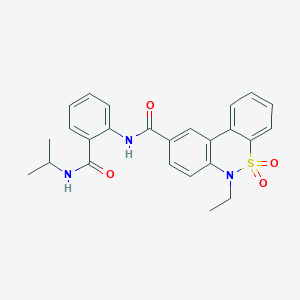 6-Ethyl-N-[2-(isopropylcarbamoyl)phenyl]-6H-dibenzo[C,E][1,2]thiazine-9-carboxamide 5,5-dioxide