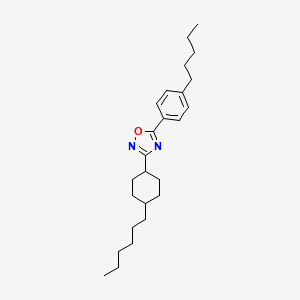 3-(4-Hexylcyclohexyl)-5-(4-pentylphenyl)-1,2,4-oxadiazole