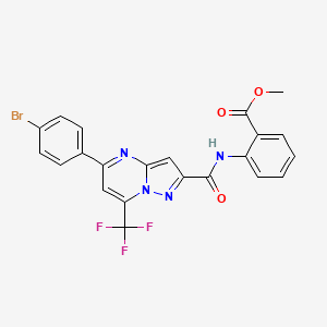 Methyl 2-({[5-(4-bromophenyl)-7-(trifluoromethyl)pyrazolo[1,5-a]pyrimidin-2-yl]carbonyl}amino)benzoate