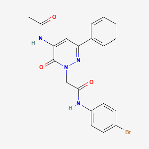 2-[5-(acetylamino)-6-oxo-3-phenylpyridazin-1(6H)-yl]-N-(4-bromophenyl)acetamide