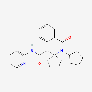 2'-cyclopentyl-N-(3-methylpyridin-2-yl)-1'-oxo-1',4'-dihydro-2'H-spiro[cyclopentane-1,3'-isoquinoline]-4'-carboxamide