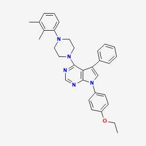 4-[4-(2,3-dimethylphenyl)piperazin-1-yl]-7-(4-ethoxyphenyl)-5-phenyl-7H-pyrrolo[2,3-d]pyrimidine